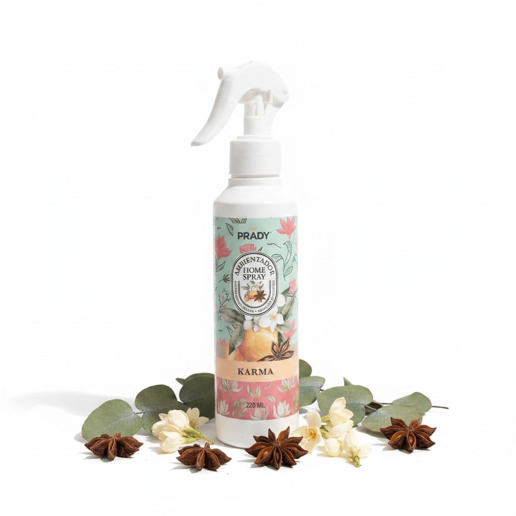 Ambientador Home Spray Karma · Prady 220ml AmbientadorTienda esotérica Málaga - La Tienda de Tata Magic: tienda Esotérica en Málaga